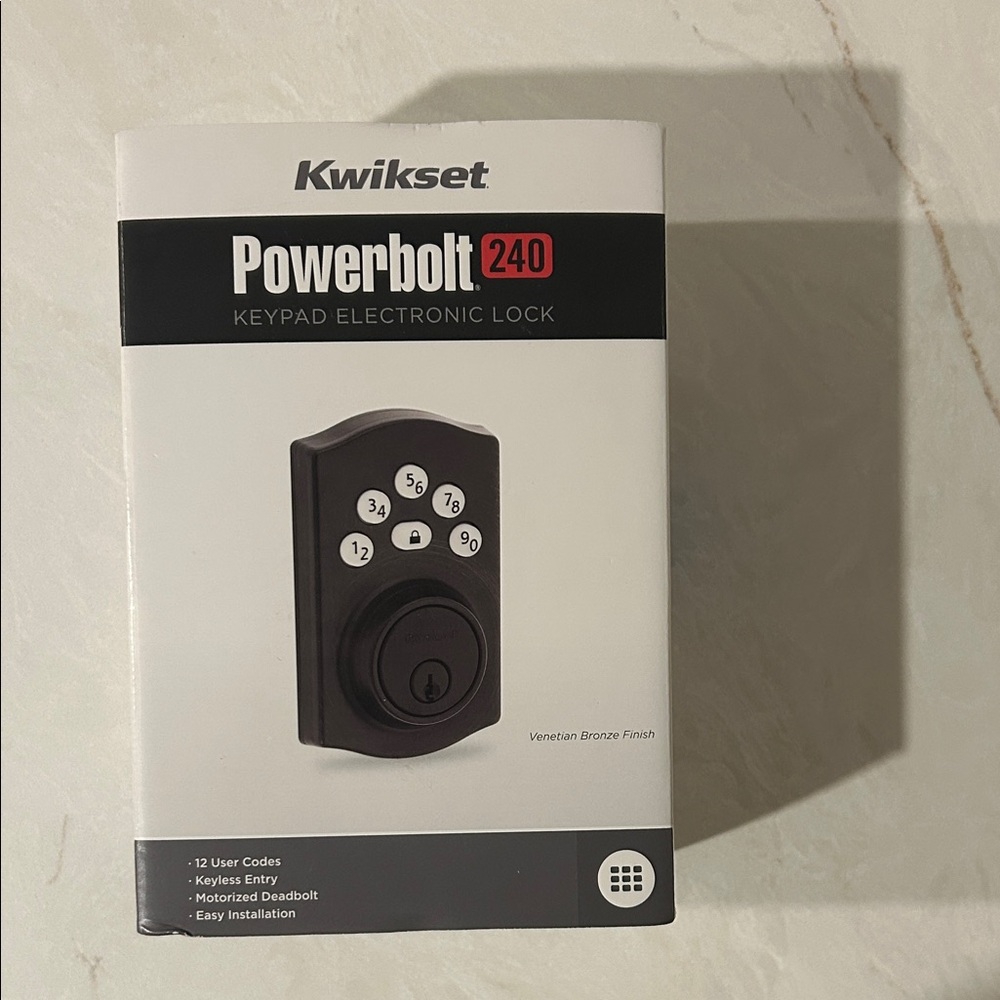 Kwikset Powerbolt 240 Keypad Electronic Lock - Black